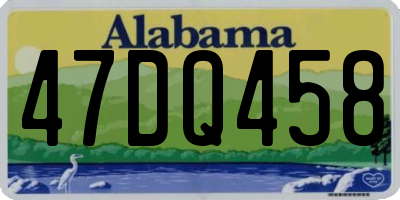 AL license plate 47DQ458