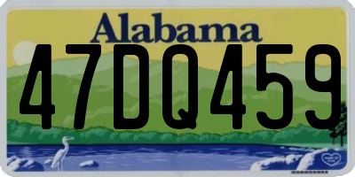 AL license plate 47DQ459