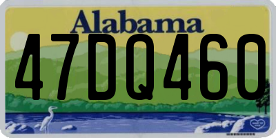 AL license plate 47DQ460