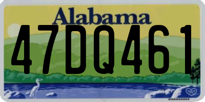 AL license plate 47DQ461