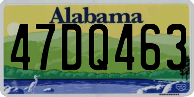 AL license plate 47DQ463