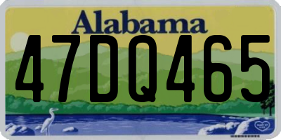 AL license plate 47DQ465