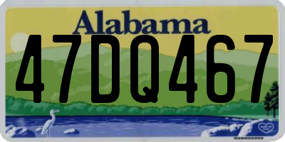 AL license plate 47DQ467