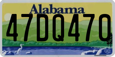 AL license plate 47DQ470