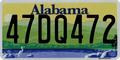 AL license plate 47DQ472