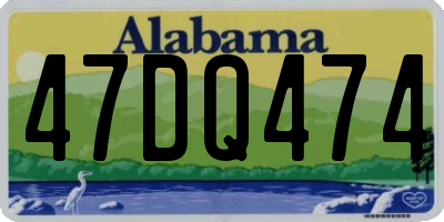 AL license plate 47DQ474