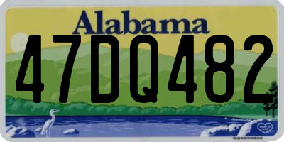AL license plate 47DQ482