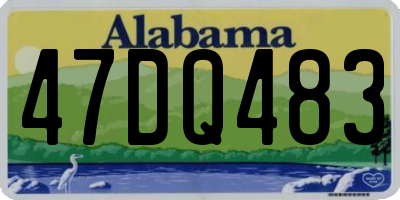 AL license plate 47DQ483