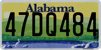 AL license plate 47DQ484