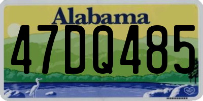 AL license plate 47DQ485