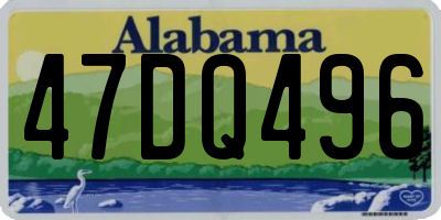 AL license plate 47DQ496