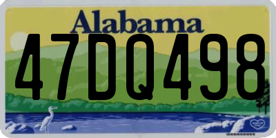 AL license plate 47DQ498