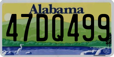 AL license plate 47DQ499