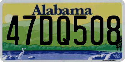 AL license plate 47DQ508