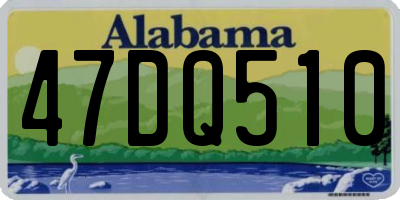 AL license plate 47DQ510