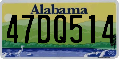 AL license plate 47DQ514