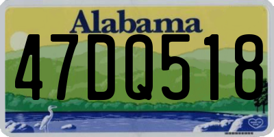AL license plate 47DQ518