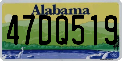 AL license plate 47DQ519