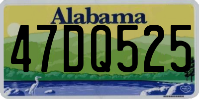 AL license plate 47DQ525