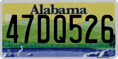 AL license plate 47DQ526