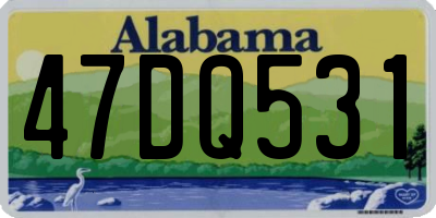 AL license plate 47DQ531