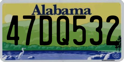 AL license plate 47DQ532