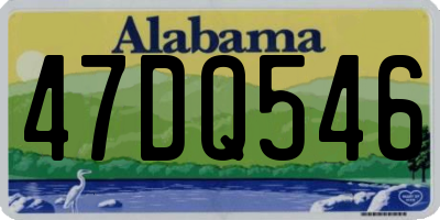 AL license plate 47DQ546