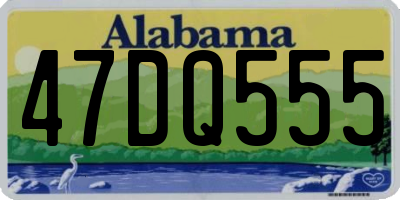 AL license plate 47DQ555