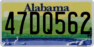 AL license plate 47DQ562
