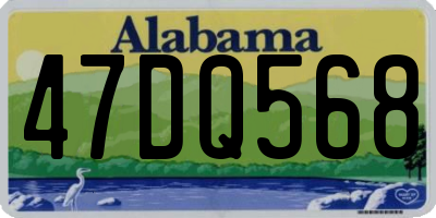 AL license plate 47DQ568