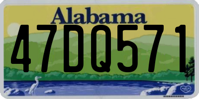 AL license plate 47DQ571