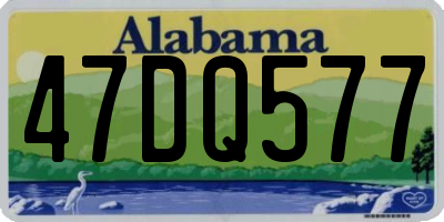 AL license plate 47DQ577