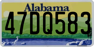 AL license plate 47DQ583