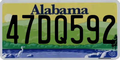 AL license plate 47DQ592