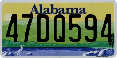 AL license plate 47DQ594