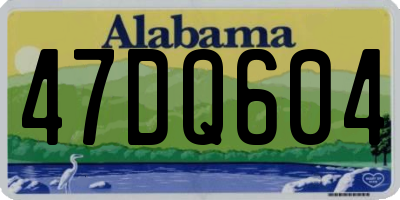 AL license plate 47DQ604
