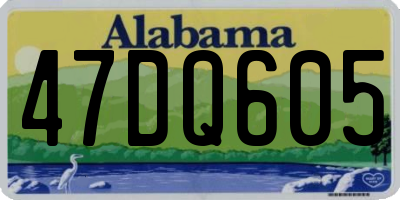 AL license plate 47DQ605