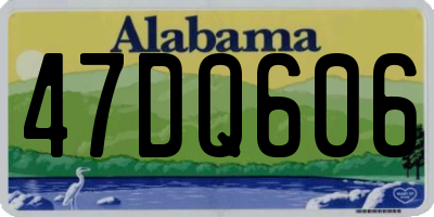 AL license plate 47DQ606