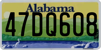 AL license plate 47DQ608