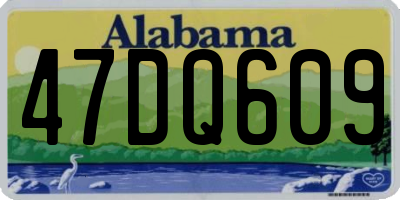 AL license plate 47DQ609