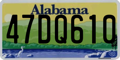 AL license plate 47DQ610