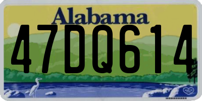 AL license plate 47DQ614