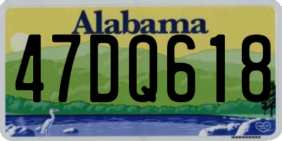 AL license plate 47DQ618
