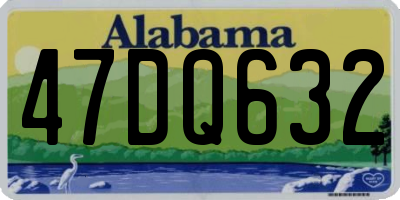 AL license plate 47DQ632