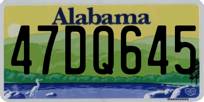 AL license plate 47DQ645