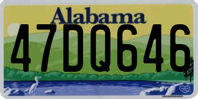 AL license plate 47DQ646