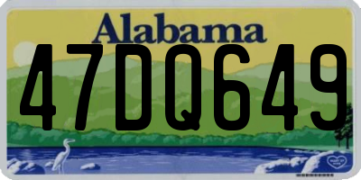 AL license plate 47DQ649