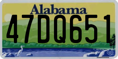 AL license plate 47DQ651