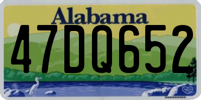 AL license plate 47DQ652