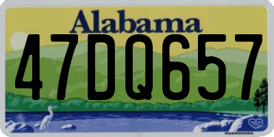 AL license plate 47DQ657